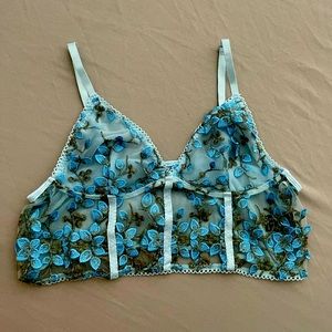 NEW! Floral Corset Cropped Top